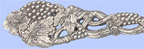 New Hand-Forged Silver Flatware<br/>Chased and Pierced Vine Pattern