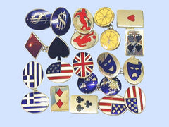 New Enamelled Silver Cufflinks of Special Interest