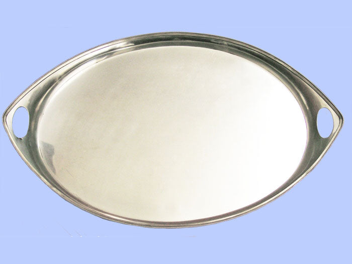 Large Oval Silver Tray Large Oval Silver Tray