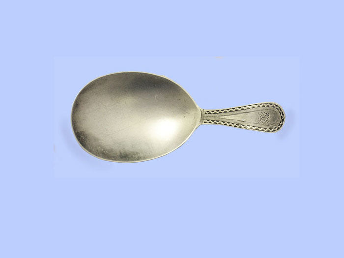 George III Brightcut Silver Caddy Spoon 1788