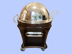 Fully Restored Wood and Silver-plate Beef Carving Trolley Fully Restored Wood and Silver-plate Beef Carving Trolley