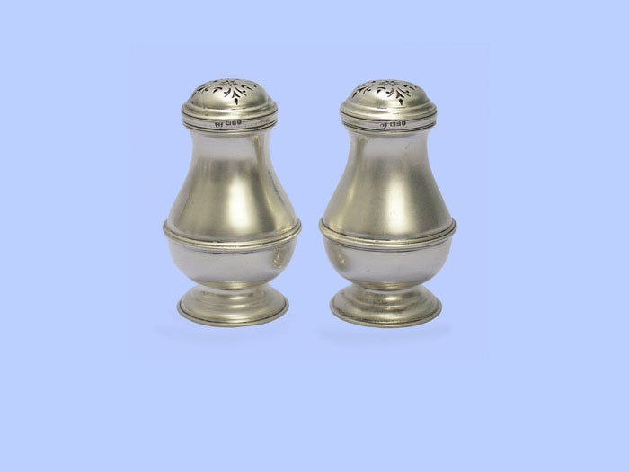 Pair of Silver Bun Peppers Pair of Silver Bun Peppers