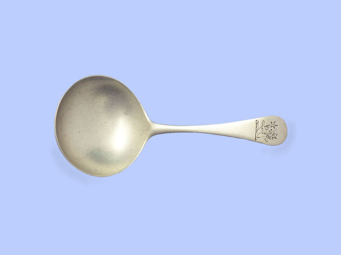 George III Fiddle Thread Pattern Silver Caddy Spoon 1809 George III Fiddle Thread Pattern Silver Caddy Spoon 1809