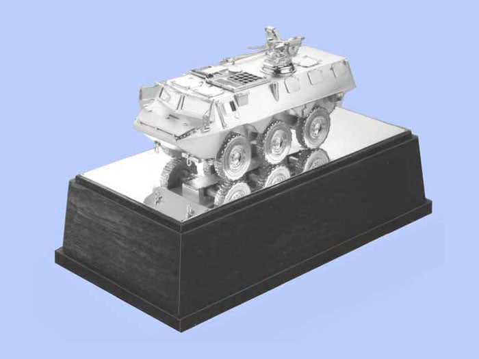 Silver Model of the Saviem Armoured Vehicle