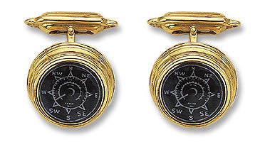 18K Gold 'Ship's Compass' Cufflinks 18K Gold 'Ship's Compass' Cufflinks