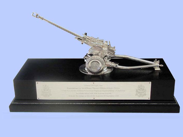 Silver Model of the L118 Light Gun