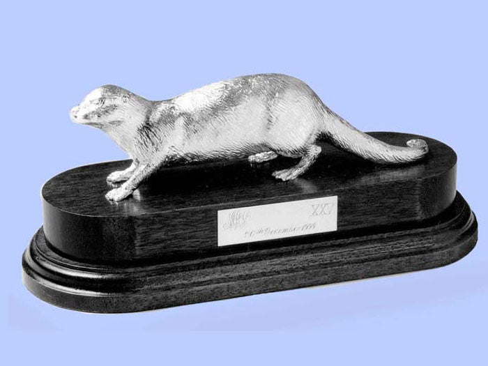 Silver Model of an Otter