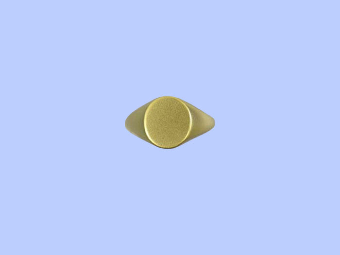 New Medium Oval 18 K Gold Signet Ring - 11.5 x 10 mm New Medium Oval 18 K Gold Signet Ring - 11.5 x 10 mm