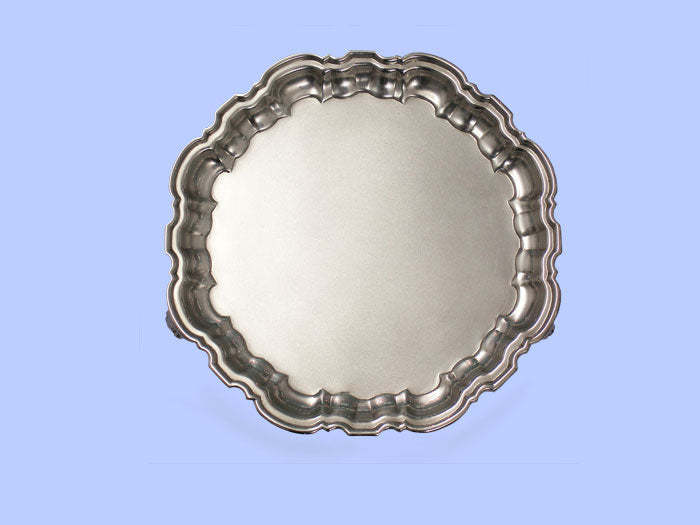 Small Silver Salver with Moulded Border 2000 Small Silver Salver with Moulded Border 2000