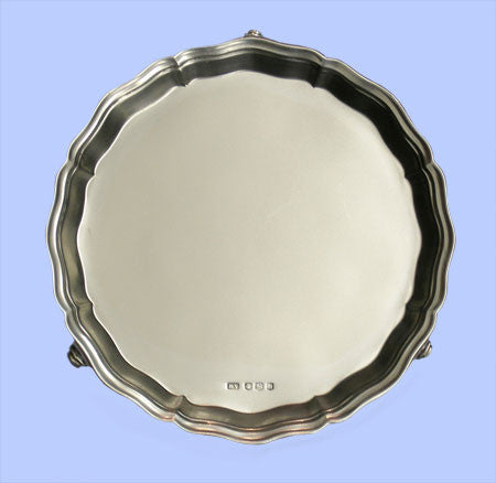 Small Silver Salver with Moulded Border 1962 Small Silver Salver with Moulded Border 1962
