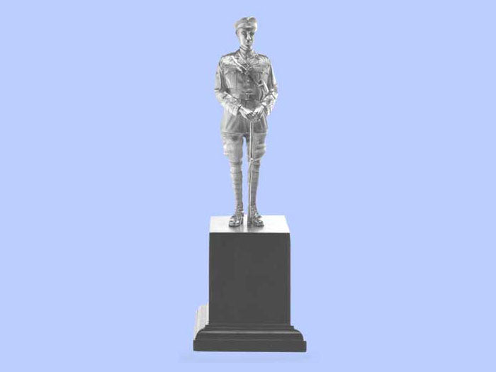 Silver Statuette of a First World War Tank Officer Silver Statuette of a First World War Tank Officer