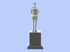 Silver Statuette of a First World War Tank Officer