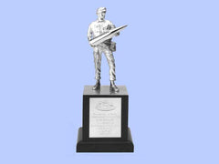 Silver Statuette of a Royal Artillery Officer with a Shell