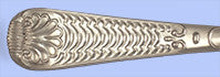 New Hand-Forged Silver Flatware<br/>Quilted Shell Pattern