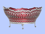 Enormous Edwardian Silver Basket