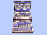 Service of Silver Flatware in Bead Pattern