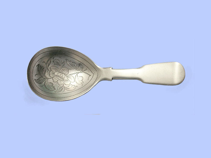 William IV Fiddle Pattern Silver Caddy Spoon 1833