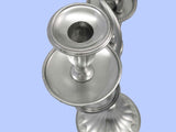 George III Silver Candlestick with Old Sheffield Plate Branches
