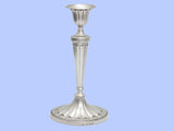 George III Silver Candlestick with Old Sheffield Plate Branches