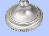 Pair of George III Round Silver Candlesticks