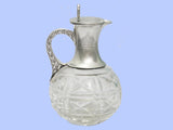 Victorian Silver and Crystal Claret Jug 1874