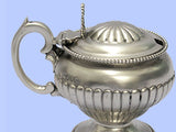 Victorian Half-Fluted Silver Mustard Pot