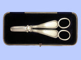 Pair of Edwardian Silver Grape Scissors 1908