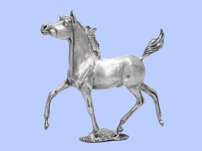 Silver Model of a Trotting Horse