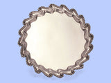 George III Medium Size Silver Salver with Wavy Bead Border