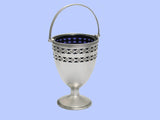 Round Silver Sugar Basket