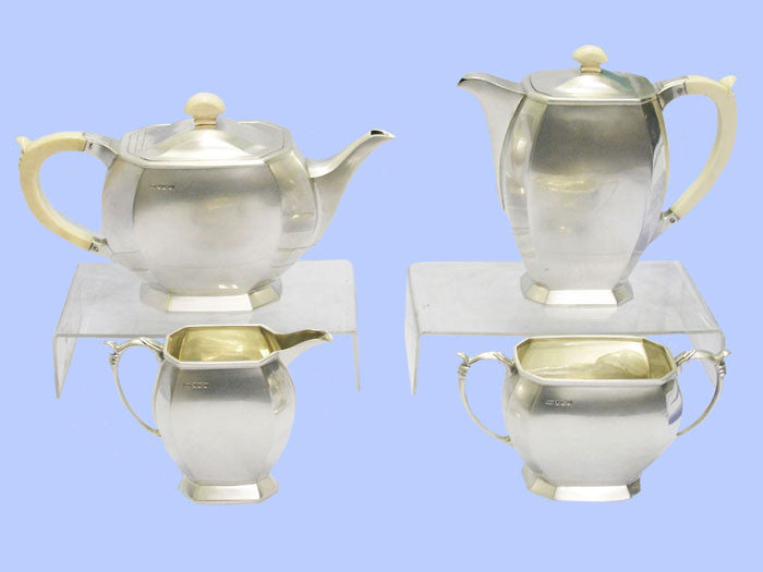 *Art Deco* - Four-Piece Silver Tea & Coffee Service