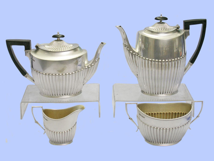 Victorian Four-Piece Silver Tea and Coffee Service