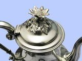 Victorian Silver Teaset with William IV Silver Coffee Pot