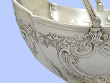 Victorian Embossed Silver Sugar Basket