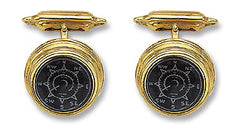 18K Gold 'Ship's Compass' Cufflinks