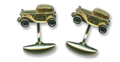 18K Gold 'Vintage Car' Cufflinks