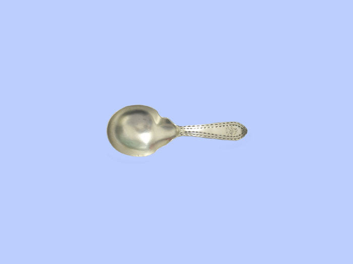 *Irish* - Antique Brightcut Silver Caddy Spoon c1795