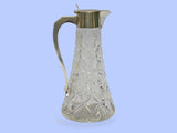 Tall Silver and Glass Claret Jug