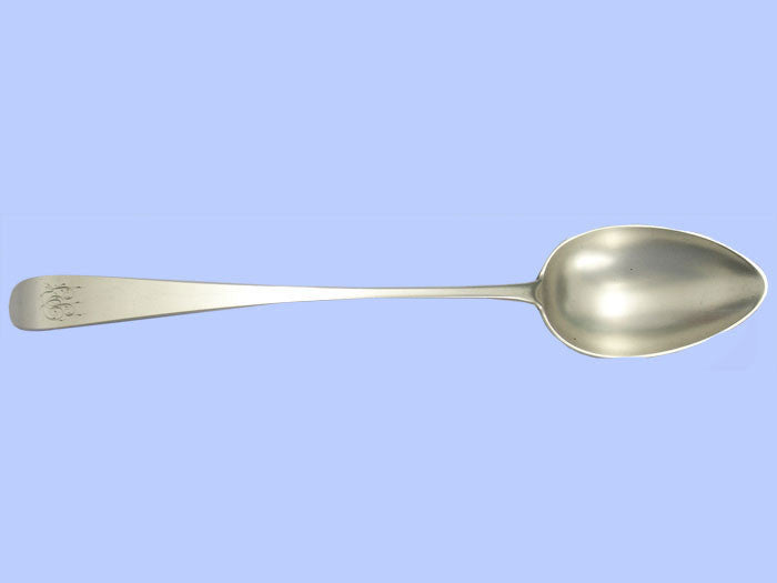 *Irish* - Antique Cork Plain Silver Long Serving Spoon (Larger)