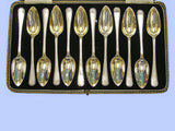 Set of Twelve Silver Grapefruit Spoons