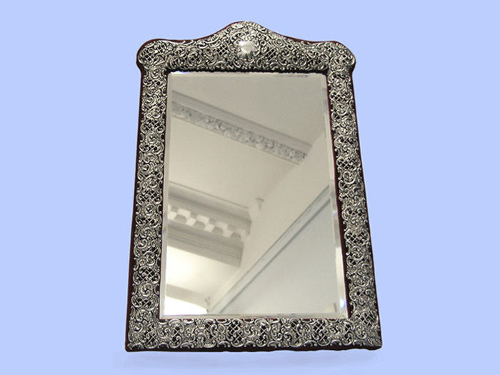 Late Victorian Silver Dressing Table Mirror