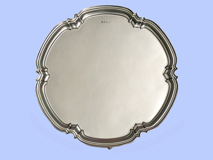 Large Lobed Silver Salver 1979