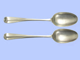 *Irish* - Rare Pair of Antique Limerick Silver Tablespoons