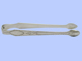 *Irish* - Antique Brightcut Silver Sugar Tongs