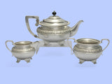 Edwardian Three-Piece Silver Teaset