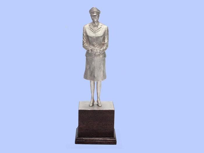 Silver Statuette of a Women's Royal Army Corps Corporal